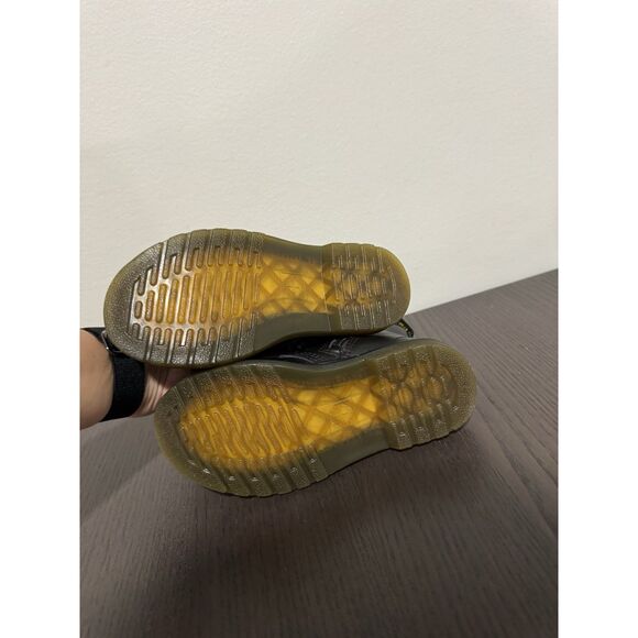 Dr. Martens Kids Combat Black High Top Boots Size UK 9 US 10 Boys Girls Shoes - Picture 4 of 7